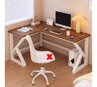 L-Shaped Computer Desk for Home Office Modern Corner Writing Table Simple Study Workstation 63x31x29.5in (160x80x75cm) - Ideal for Productivity and Space-Saving