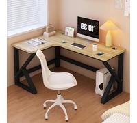 L-Shaped Computer Desk with USB Ports, Corner Gaming Table, PC Workstation for Home Office, Space-Saving Design for Study and Gaming Setup