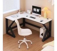 L-Shaped Computer Desk with USB Ports - Corner Gaming Table, PC Workstation for Home & Office, Space-Saving Design, Perfect for Study & Productivity