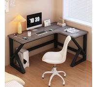 L-Shaped Computer Desk with USB Ports, Corner Gaming Table, PC Workstation for Home Office, Space-Saving Design, Ideal for Study and Gaming Setup