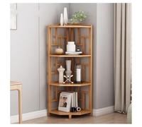 L-Shaped Corner Bookshelf Freestanding 4-Tier Storage Display Rack for Small Spaces Ideal for Living Room Office and Study - Stylish Bookcase nizer