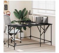 vidaXL Desk Black Oak 149 x 149 x 75 cm Engineered Wood