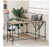 L-Shaped Corner Desk Sonoma Oak 149x149x75cm Engineered Wood Office Spacious Top