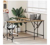 vidaXL Desk Artisan Oak 149 x 149 x 75 cm Engineered Wood