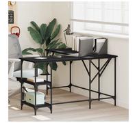 L-shaped desk Black 139x139x75 cm Engineered Wood Industrial Home Office Corner