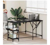 vidaXL Desk Black Oak 139 x 139 x 75 cm Engineered Wood