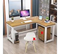 L Shaped Desk, Computer Desk Home Office Corner Desk Study Writing Table, Modern Simple Workstation Business Furniture(L,120x100x75cm/47x39x29.5in)