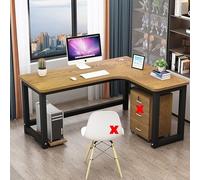 L Shaped Desk, Computer Desk Home Office Corner Desk Study Writing Table, Modern Simple Workstation Business Furniture(F,160x120x75cm/63x47x29.5in)