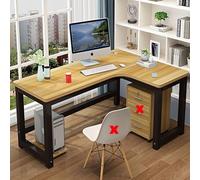 L Shaped Desk, Computer Desk Home Office Corner Desk Study Writing Table, Modern Simple Workstation Business Furniture(A,120x100x75cm/47x39x29.5in)