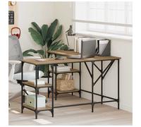 vidaXL Desk Artisan Oak 139 x 139 x 75 cm Engineered Wood