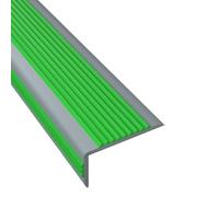 L-Shaped Edge Grip Tape Heavy Duty Waterproof Stair Tread Adhesive Self-adhesive Step Tape Anti-Slip Strips All-weather Protection For Indoor/Outdoor Steps, Stairs, Ladder(Green,Length 1.5m)