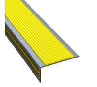 L-Shaped Edge Grip Tape Heavy Duty Waterproof Stair Tread Adhesive Self-adhesive Step Tape Anti-Slip Strips All-weather Protection For Indoor/Outdoor Steps, Stairs, Ladder(Yellow,Length 10m)