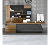 L Shaped Executive Office Desk 71 inchwith File Drawers and LateraCabinet, Design Office for Boss Manager, Gaming Table Business Furniture Set Workstation