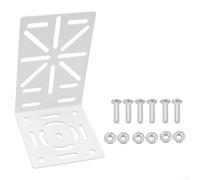 L Shaped for cctv Camera Mount Galvanised Steel Bracket for Outdoor Surveillance Wall Ceiling Pillar Fitting White 155mm
