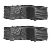 vidaXL L-Shaped Garden Furniture Covers 2 pcs 12 Eyelets 185x185x70 cm UK NEW