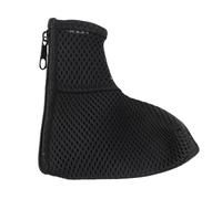 L Shaped Golf Head Cover, Mesh and Leather Putter Protector with Zipper Closure, Waterproof and Durable - Lightweight Design, Secure Fit, Ideal for Golfers (Black)