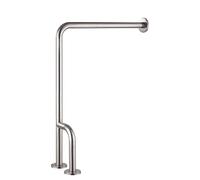 L-Shaped Grab Bar - Stainless Steel Safety Handrail for Shower, Toilet & Bathtubs, Wall-Mounted Support for Elderly & Disabled, Non-Slip Assistive Device
