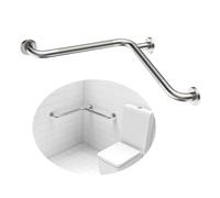 L-Shaped Grab Bars 4 Pack, Stainless Steel Shower Handles with Knurled Grip, 90 Degree Wall Mounted Safety Rail for Bathroom and Bathtub Elderly Support