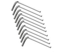 L-Shaped Hex Key Set 10pcs Metric 1.5-6mm Allen Wrench Steel Hand Tools Multi Size Compact Precision Hex Keys for Workshop for Bike Repair(3MM)