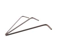 L Shaped Hex Key Wrench Set, 1.5mm 2mm 2.5mm Ball Head Allen Keys for Narrow Space, 3-Pack Metal Hexagon Screwdriver Tools Red