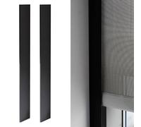 L Shaped Light Blocking Strips for Roller Shade, 2/4 Pieces Side Channels for The Shades, 52'' 57'' 70'' Customizable Curtain Gap Light Blocker for Sleepy Time(2pieces Black,62inch)