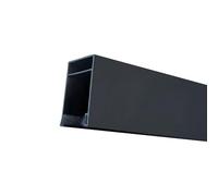 L Shaped Light Blocking Strips for Windows 2 Pack, Black White Grey Light Blockers for Sides of Blinds Outside Mount, Roller Shade Blackout Track/Blind Side Rails Cut-to-Size(Black,50cm/19.7inch)