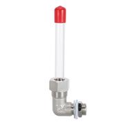 L Shaped Liquid Level Gauge 3/8 Thread for Water Tank Monitoring | Tubing, Iron Plastic Copper Build, Markings, Industrial Fire Protection Storage Use