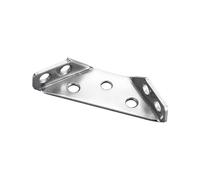 L Shaped Metal Brackets 1/5/10/20pcs Thickened Stainless Steel Angle Code 90 Degrees Right Angle Fixed Corner Bracket Furniture Connectors(Color1PCS)