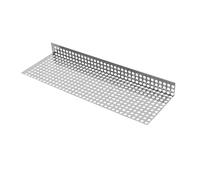L-Shaped One-Piece Stainless Steel Perforated Plate, Balcony Security Window Metal Backing Plate, Easy to Install, Anti-Drop SHAARI(0.5 mm thick,100x30x15cm)