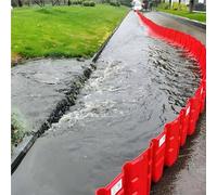 L-Shaped Plastic ABS Flood Barrier, Quick Removable Water Stopper Shield for Shopping Malls, Subway Stations, Garages