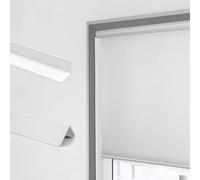 L-Shaped PVC Light Blocking Strips, Stick-on Blackout Light Blockers Side Channel Tracks, 2pack Blocking Panels for The Edges of The Shades(White,155cm/61in)