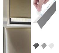 L-shaped PVC Light Gap Blockers for Roller Blinds - 47" Custom Blackout Strips, Side Tracks for Doors & Windows, Effective Light Blocking Solution, Gray Color