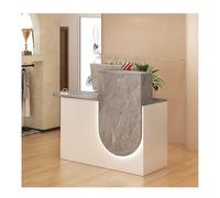 L-Shaped Reception Desk - Space-Saving Checkout Counter with Drawer - Modern Office Furniture - Easy to Install - Ideal for Small Spaces & Reception Areas