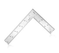 L Shaped Ruler Right Angle Framing Square Ruler 4 Inch by 6 Inch -90 Degree Stainless Steel for Engineer Carpenter Woodworking Framing Measuring Tools