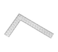 L Shaped Ruler, Stainless Steel 4 Inch by 6 Inch Framing Square Carpenter Square Sliver Metal Square Right Angle Ruler Square Framing Measuring Tool for Engineer Carpenter