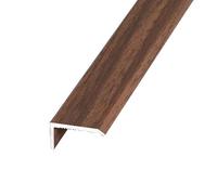L-Shaped Set of 3 Threshold Cover Wood Grain Design, Wall Window Edge Floor Divider Strips, Laminate Transition Strip for Joining Flooring Gaps(Style D,W 22mm(7/8in))