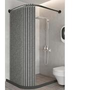 L-Shaped Shower Caddy with Magnetic Double-Sided Hook, No-Drill Wall-Mounted, Retractable & Adjustable, Waterproof Ber, Perfect for Bathroom D-2.4 * 2.0