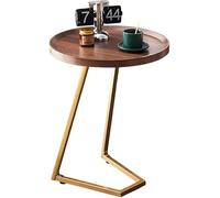 L-Shaped Side Table - Multipurpose End Table with MDF Top for Living Room, Bedroom, Bathroom & Balcony - Ideal Small Space Furniture Solution