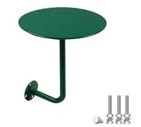 L Shaped Side Table,Round Wall-Mounted Coffee Table Small Red Iron Coffee & Dining Table Versatile Kitchen & Living Room Cocktail Table Space-Saving Design