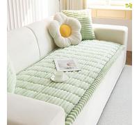 L-Shaped Sofa Cover for 1/2/3/4 Seater Thick Corduroy Non-Slip Eco-Friendly Pet-Friendly Couch Protector Sofa Throw Blanket Green 90x120cm