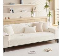 L-Shaped Sofa Cover Slipcover for 1/2/3/4 Seater Pet-Friendly Couch Protector Non-Slip Furniture Cover for Living Room Dog & Cat Proof (D 70x150CM)