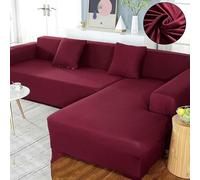 L-Shaped Sofa Cover Waterproof & Pet-Proof Universal Fit for 1-5 Seater Couches Stretchable Fabric Perfect for Living Room Decor Easy to Clean & Maintain