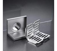 L-Shaped Stainless Steel Corner Floor Drain - 12CM Efficient Water Management for Bathroom & Kitchen Anti-Corrosion Easy Installation Modern Design