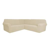 L-Shaped Stretch Sofa Cover Elastic Slipcover for Modular Living Room Furniture Custom Fit Protector Soft andIdeal for Home Décor Upgrade
