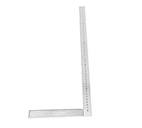 L-Shaped Try Square 50cm / 19.7inch Aluminum Alloy 90 Degree L Framing Square Ruler Straightedge Straight Edge Right Angle Ruler(Thick)