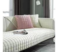 L-Shaped Velvet Sofa Cover for 2/3/4 Seater Washable Thick Fabric & Elegant Modular Couch Protector Easy to Clean Stylish Living Room Décor