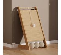L-Shaped Vertical Solid Wood cat Scratching Board, which can Replace The sisal pad cat Scratching Column with a 15 ° Inclined Surface to Protect The Spine