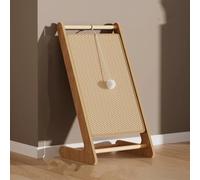 L-Shaped Vertical Solid Wood cat Scratching Board, which can Replace The sisal pad cat Scratching Column with a 15 ° Inclined Surface to Protect The Spine