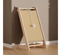 L-Shaped Vertical Solid Wood cat Scratching Board, which can Replace The sisal pad cat Scratching Column with a 15 ° Inclined Surface to Protect The Spine