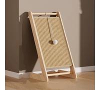 L-Shaped Vertical Solid Wood cat Scratching Board, which can Replace The sisal pad cat Scratching Column with a 15 ° Inclined Surface to Protect The Spine